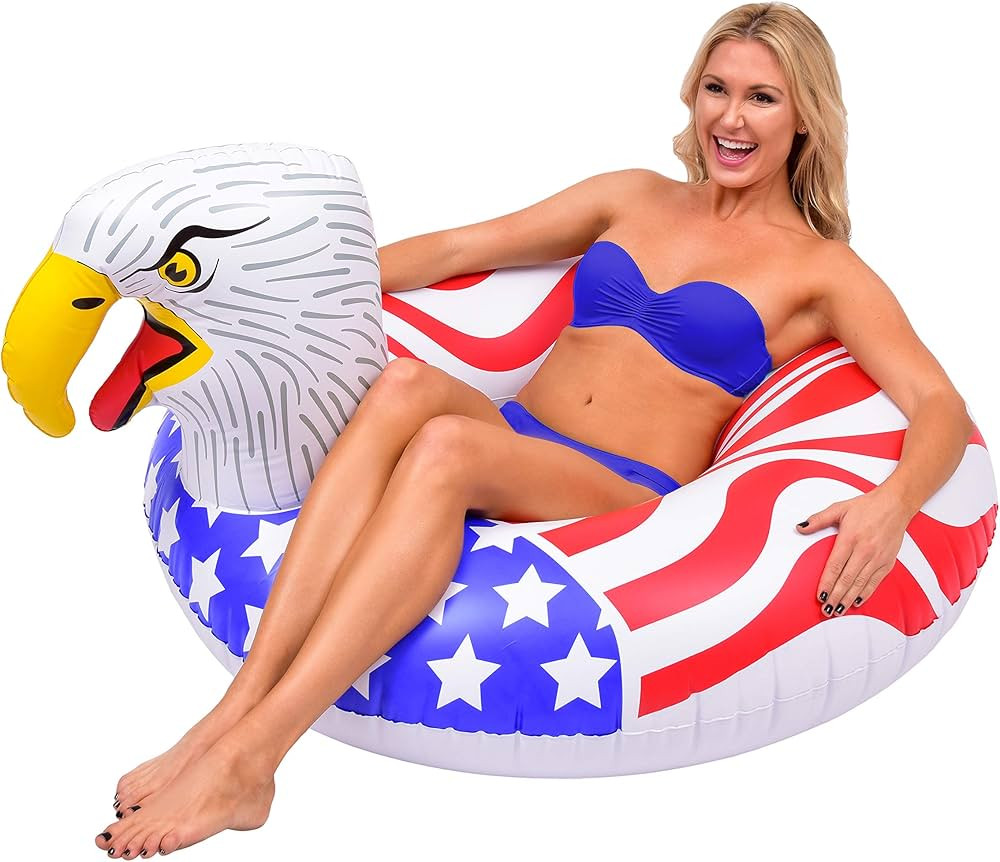 GoFloats American Eagle Party Tube Inflatable Raft, Float In Style (for Adults and Kids) | Amazon (US)