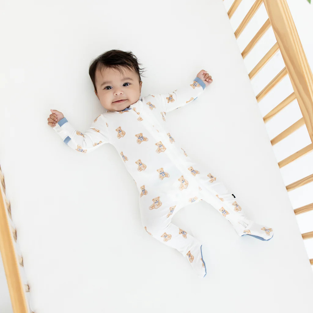 Zippered Footie in Teddy Bear | Kyte Baby