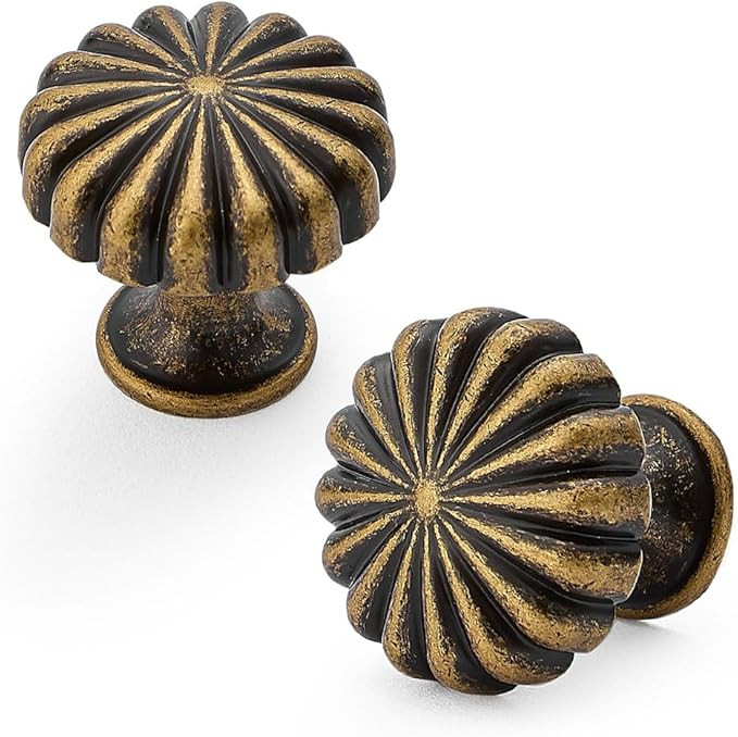 HARPOON Cabinet Knobs,Vintage Round Knob,Modern Pull Drawer Handle Wardrobe,Kitchen Bar Cabinet H... | Amazon (US)