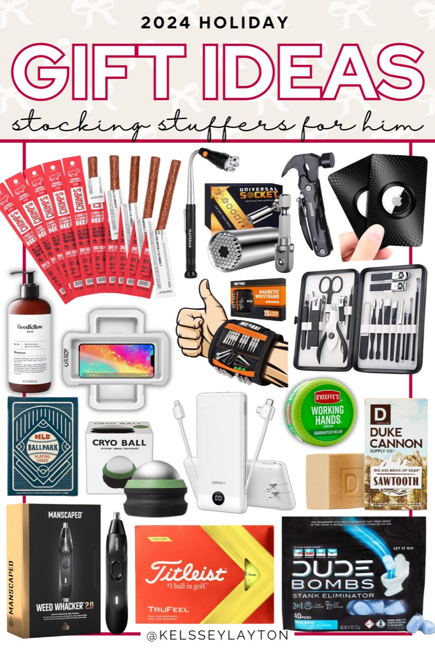 Gift guide for stocking stuffers for men, Christmas gift ideas for stocking stuffers for men, men’s stocking stuffers, kelssey Layton gift guide 

#LTKMens #LTKGiftGuide #LTKFindsUnder50