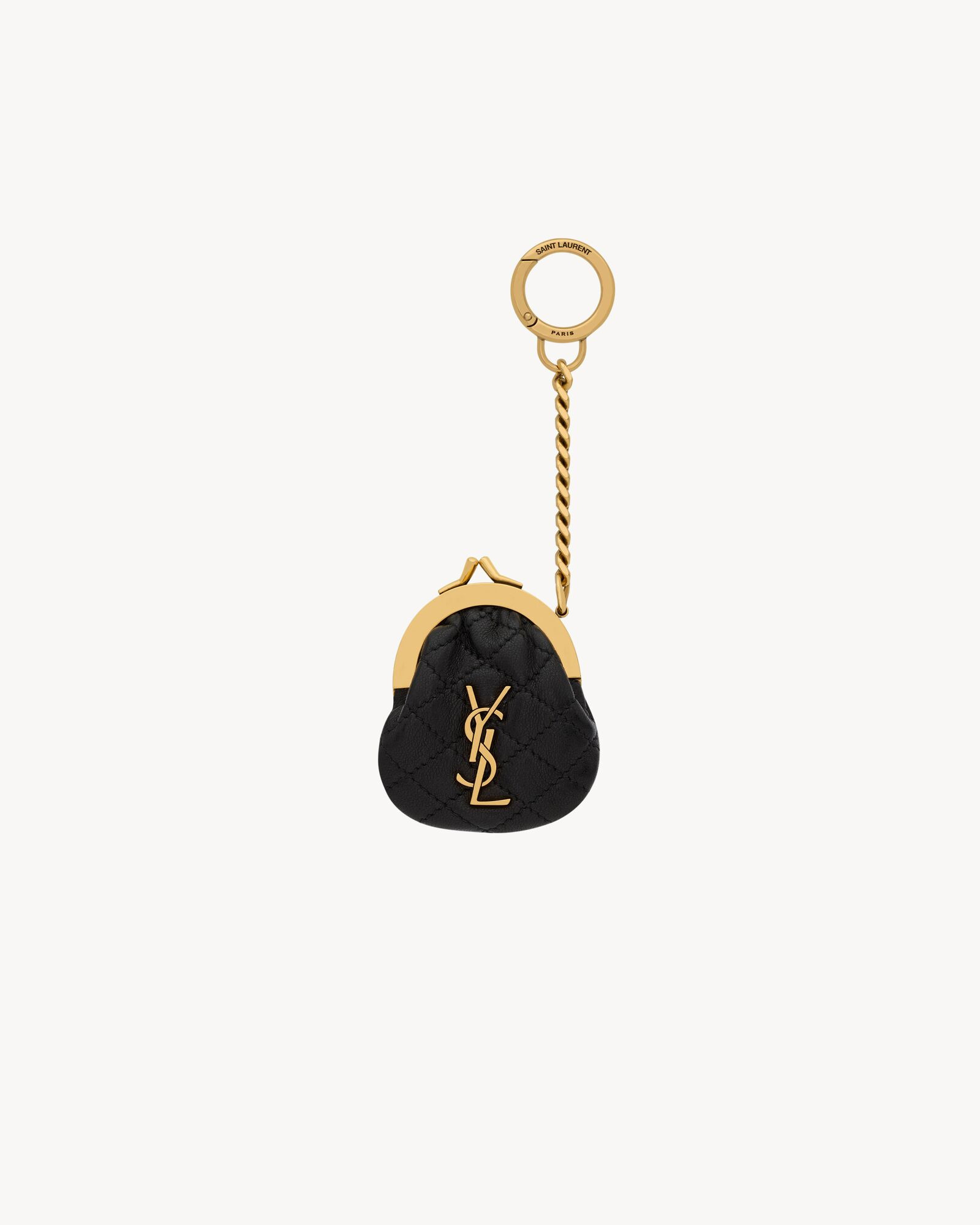 gaby mini purse keyring in quilted lambskin | Saint Laurent Inc. (Global)