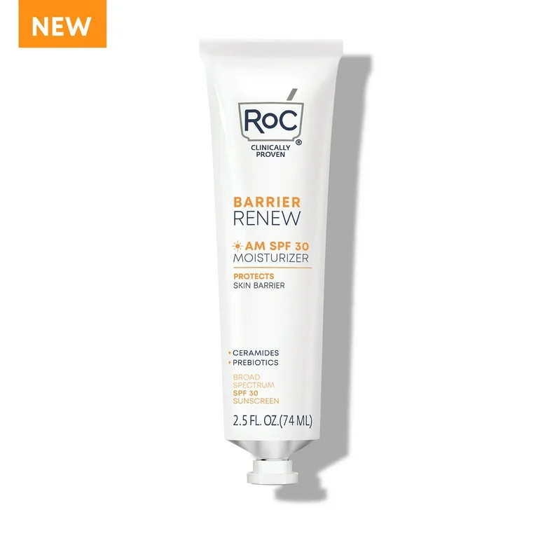 RoC Barrier Renew AM Moisturizer, SPF30, All Skin Types, 2.5 fl oz | Walmart (US)