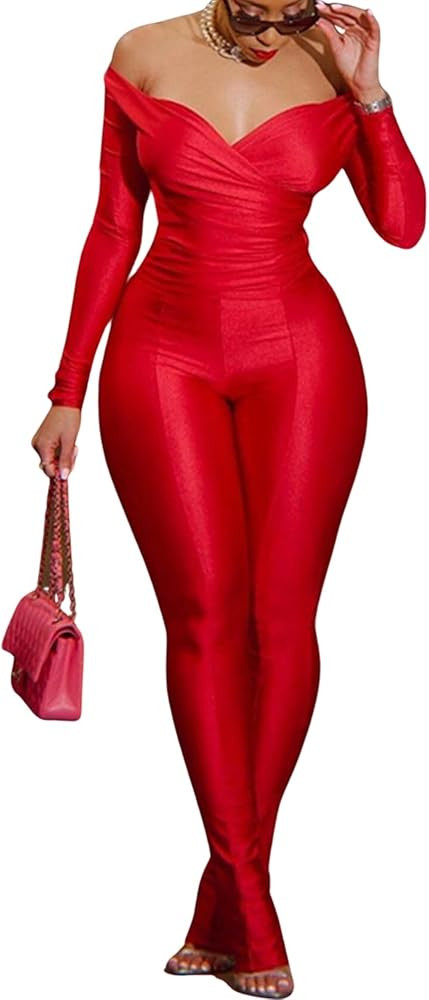 ksotutm Two Piece Set 2 Piece Outfits for Women Sexy Going Out Tops Bodycon Pants Set Sweatsuit T... | Amazon (US)