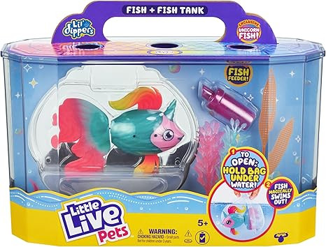 Little Live Pets - Lil' Dippers: Fantasea | Interactive Toy Fish & Tank, Magically Comes Alive in... | Amazon (US)