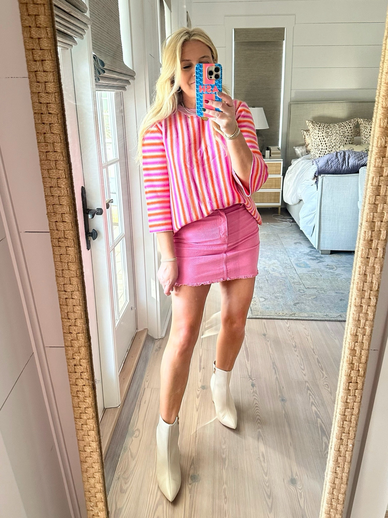 Cutest sweater and skirt combo. Wearing size small in both. Code FANCY15 for 15% off

#LTKSeasonal #LTKfindsunder100 #LTKstyletip