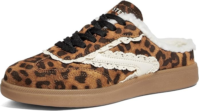 LUCKY STEP Women’s Mule Fashion Sneakers Slip On Backless Walking Shoes Winter Retro Comfy Casu... | Amazon (US)