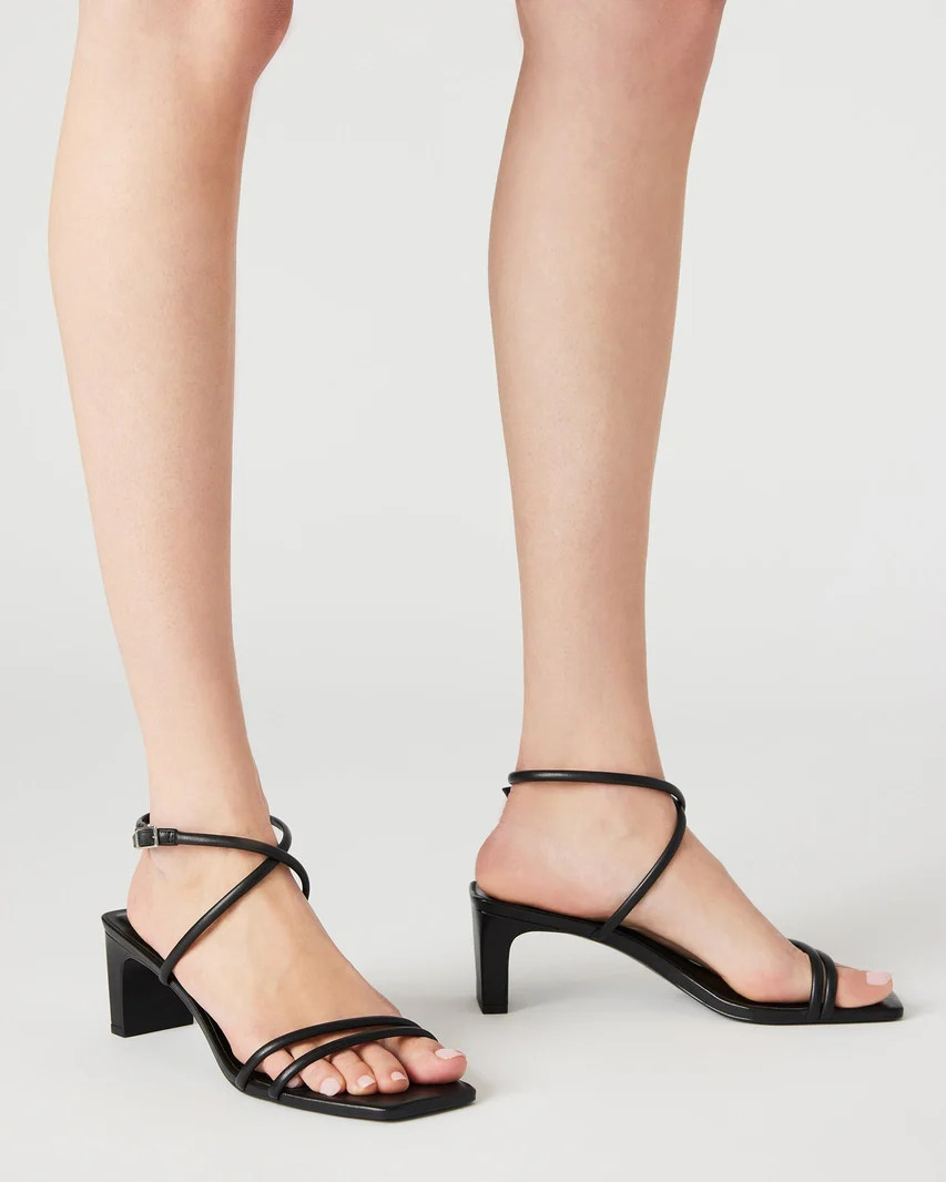 Stefania Black Leather | Steve Madden (US)