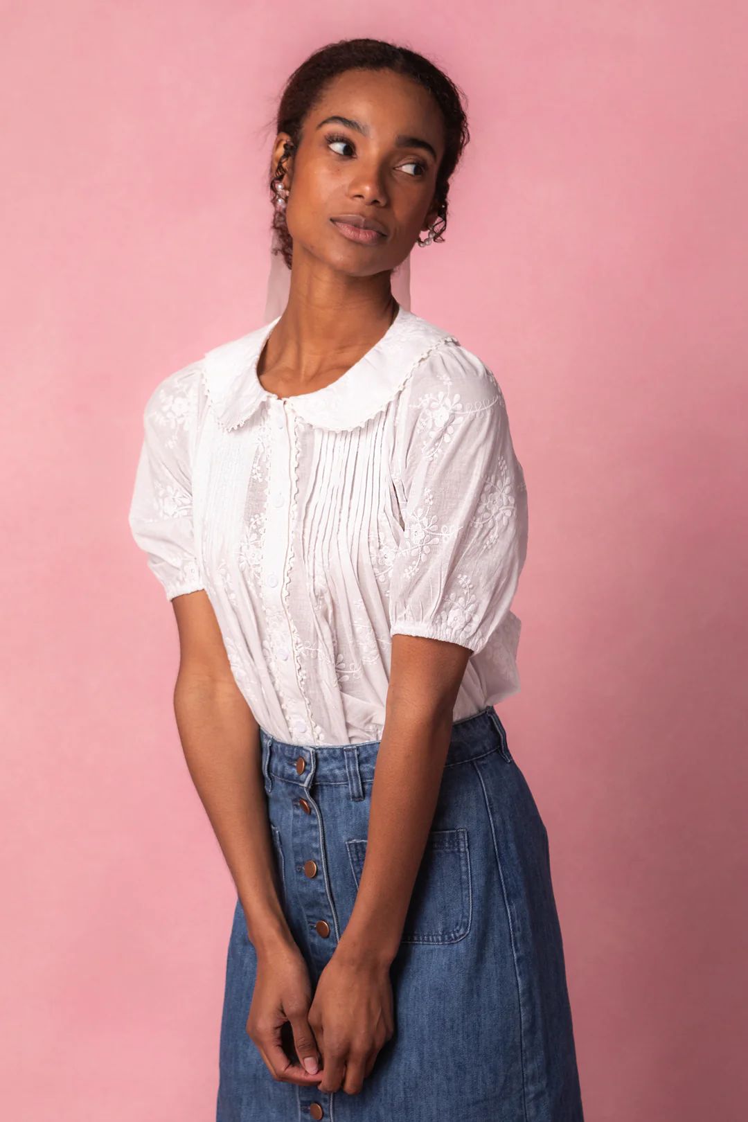 Betty Blouse in White | Ivy City Co