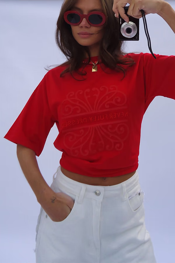 Red NFD T-shirt | Never Fully Dressed (UK & IE)