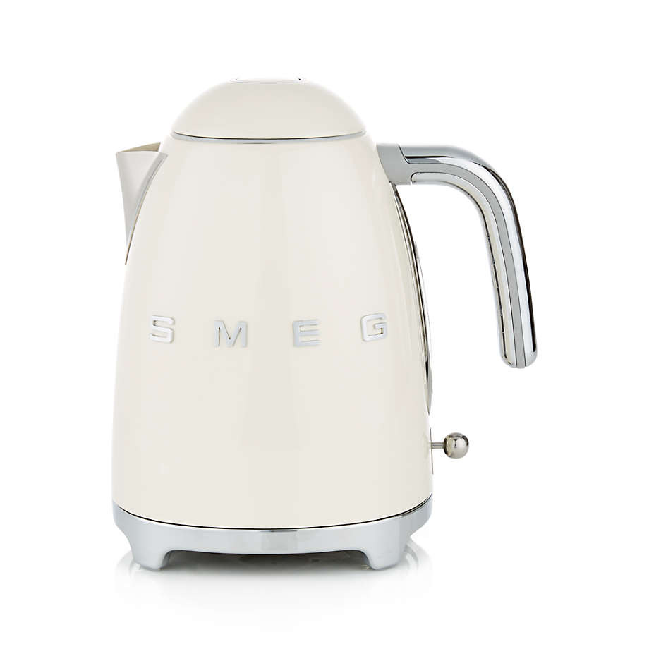 Smeg Champagne Electric Tea Kettle + Reviews | Crate & Barrel | Crate & Barrel