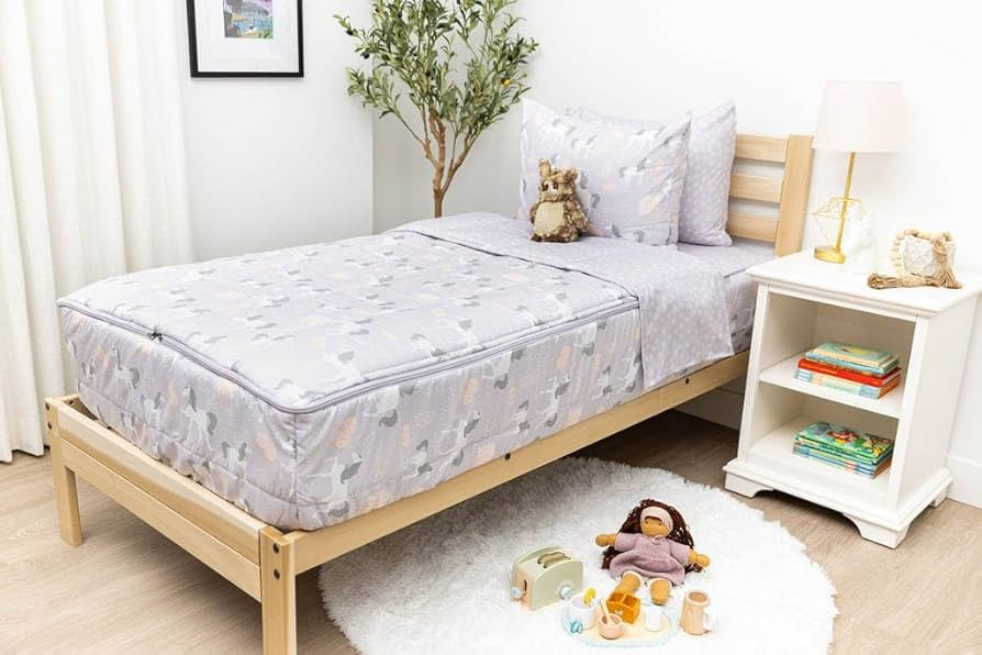 Beddy's Fairytale Unicorn Durable Zipper Bedding for Kids - Bed in a Bag - Purple Sheets & Comfor... | Amazon (US)