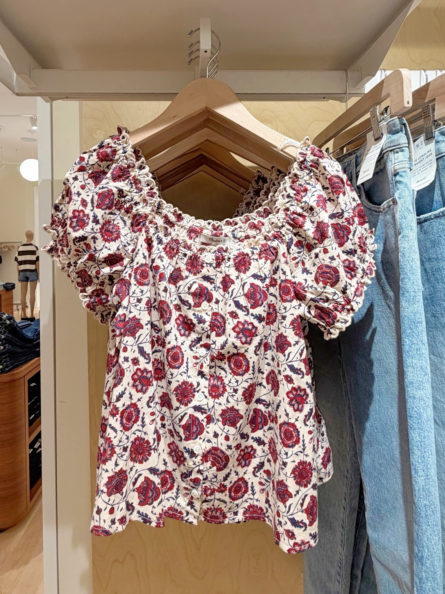LTK x Madewell Sale! 20% off sitewide with code LTK20. Lots of new arrivals for fall like this pretty floral top that’s perfect for everyday pre fall outfits with jeans or business casual workwear outfits with trouser pants. This top world be really cute with shorts right now too. Great style for transitioning from summer to fall while the weather is still warm.

#LTKxMadewell #LTKSaleAlert #LTKOver40