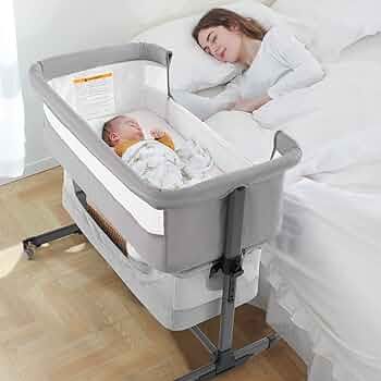 Ihoming Baby Bassinet Bedside Sleeper, 3 in 1 Convertible Design, lnfant Bed & Bed Side Sleeper &... | Amazon (US)
