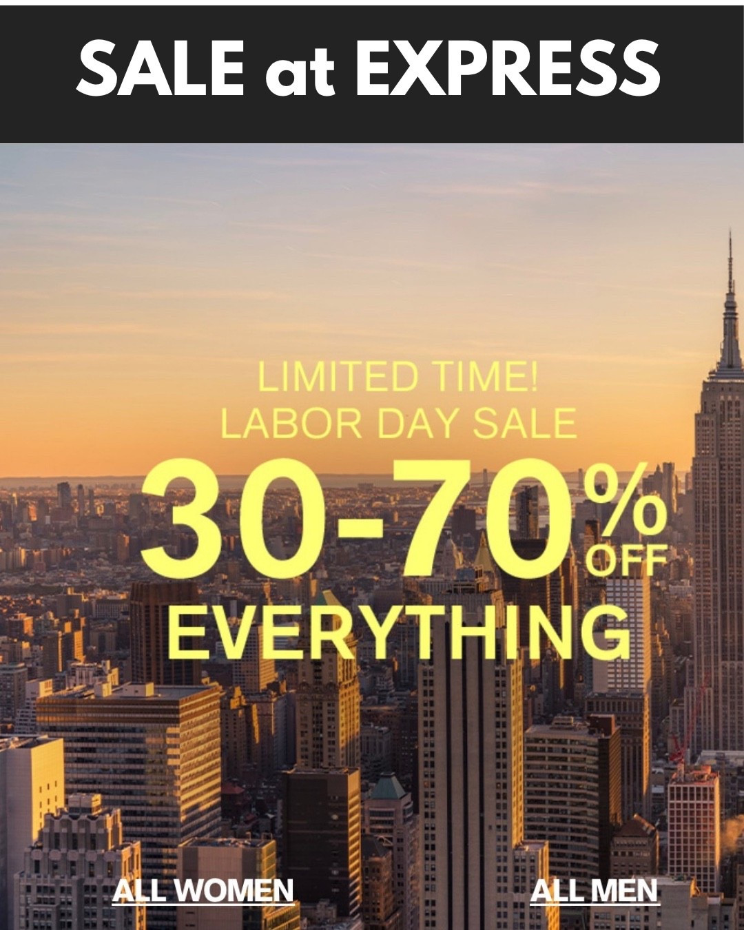 SALE at EXPRESS ‼️ They sell Pants in Short + Tall sizes !!! 
Refresh your Fall Wardrobe and SAVE!!! #LTKTall #LTKootd
#LTKSaleAlert #LTKWorkwear 
#LTKTravel #LTKootd #LTKgrwm

https://liketk.it/6msbF