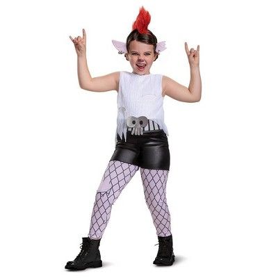 Kids' Deluxe Trolls 2 World Tour Barb Halloween Costume Jumpsuit with Headpiece | Target