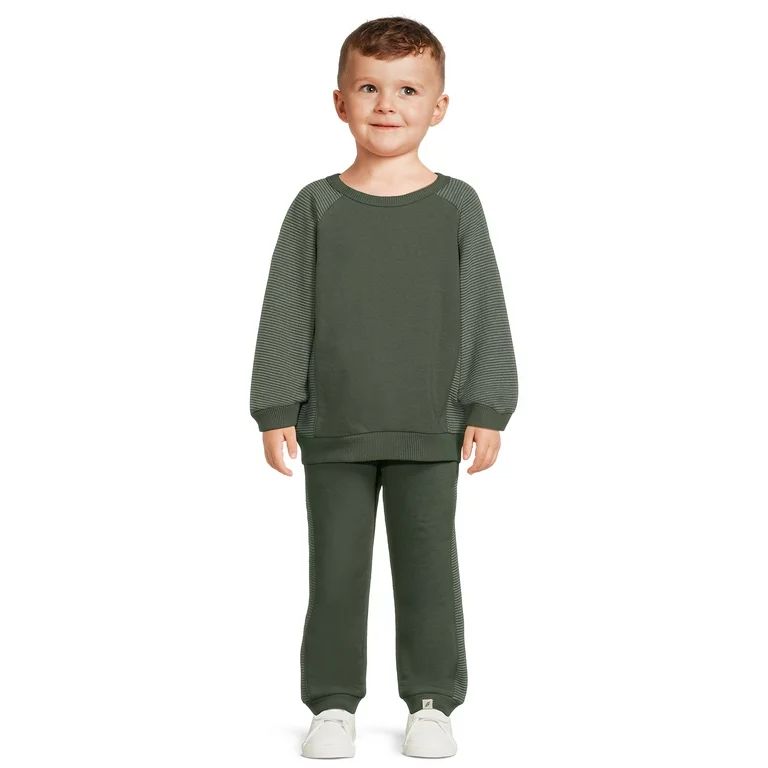 easy peasy Baby and Toddler Boy Sweatshirt and Jogger Pants Outfit Set, 2-Piece, Sizes 12M-5T - W... | Walmart (US)