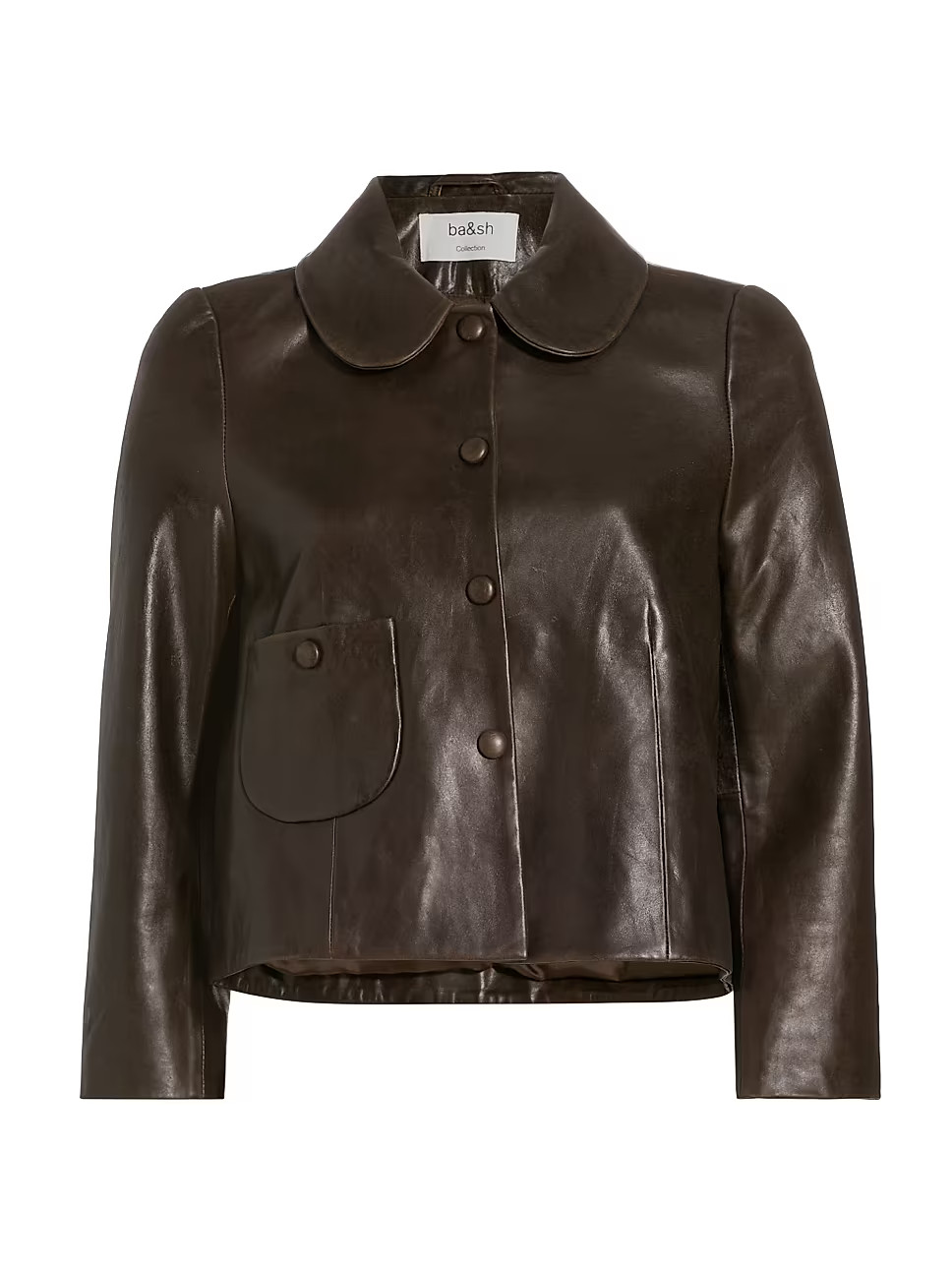Milos Pleated Leather Jacket | Saks Fifth Avenue