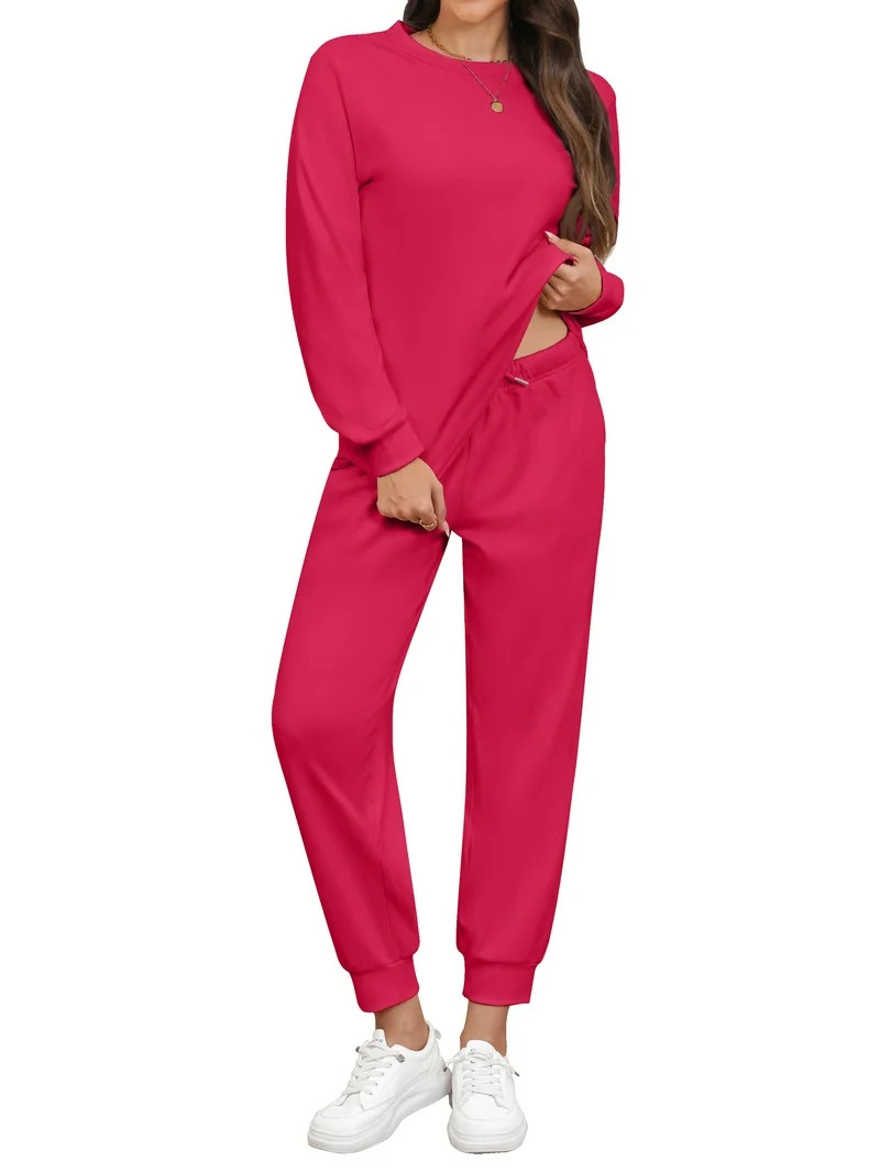 Fantaslook Pajamas Sets for Women Two Piece Sweatshirts Lounge Sets Long Sleeve Tops and Pants wi... | Walmart (US)