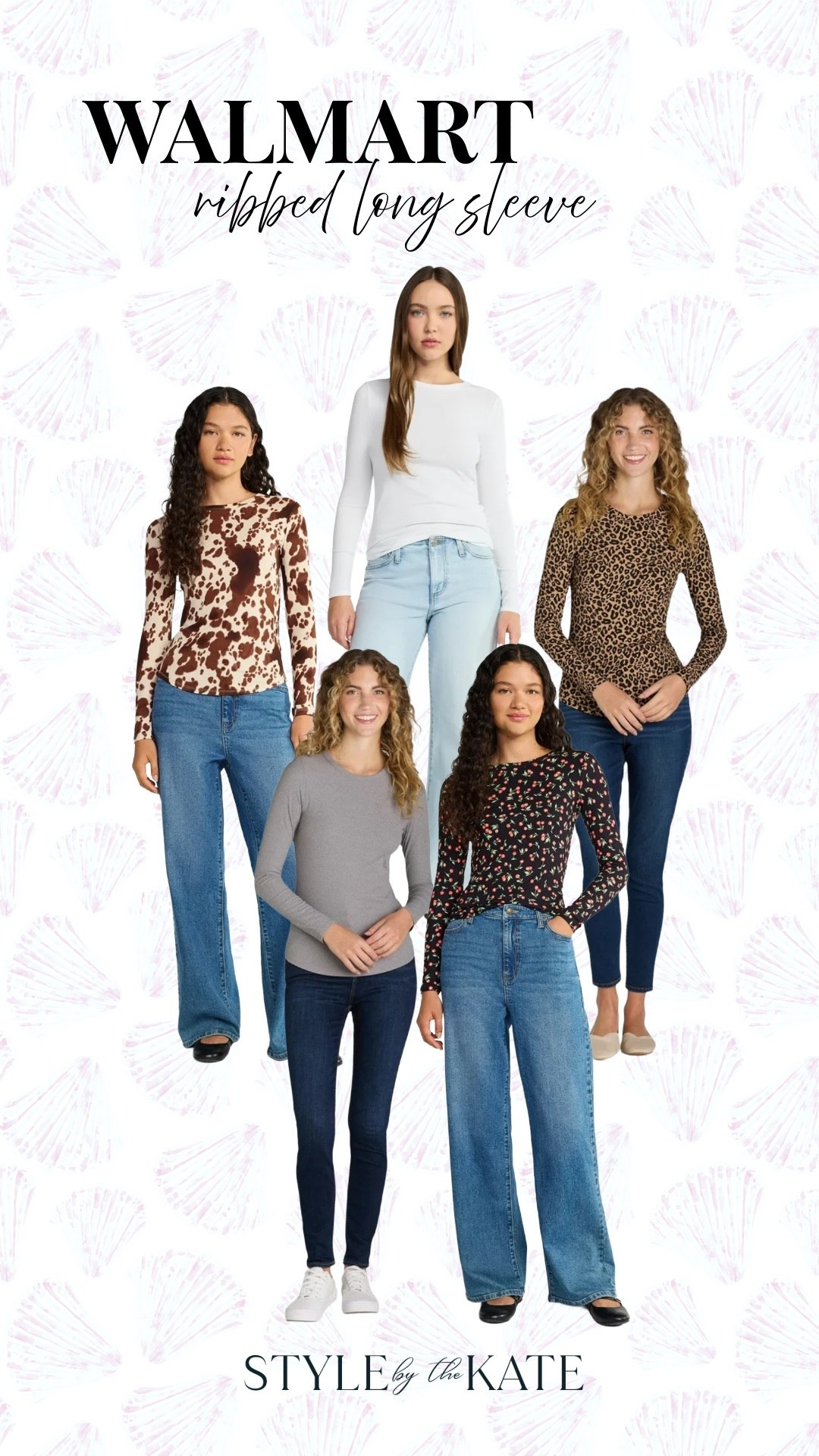 Ribbed long sleeve tee- wear alone or easy to layer 

#LTKFindsUnder50 #LTKStyleTip