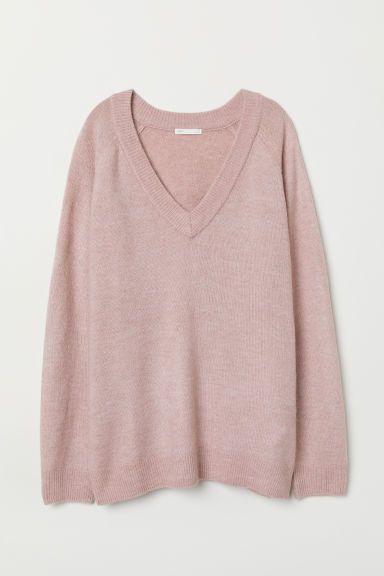 H & M - V-neck Sweater - Pink | H&M (US)