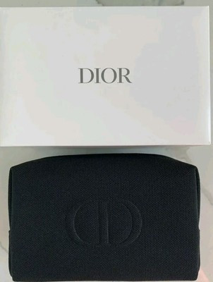DIOR Beauty CD Logo Black Cosmetic Makeup Bag Pouch canvas TROUSSE toiletry NEW  | eBay | eBay US