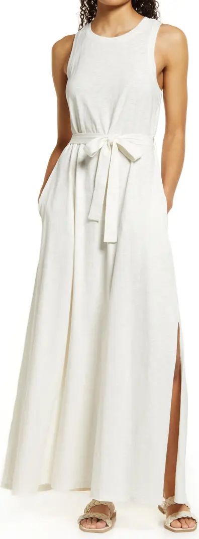 Sleeveless Organic Cotton Knit Maxi Dress | Nordstrom