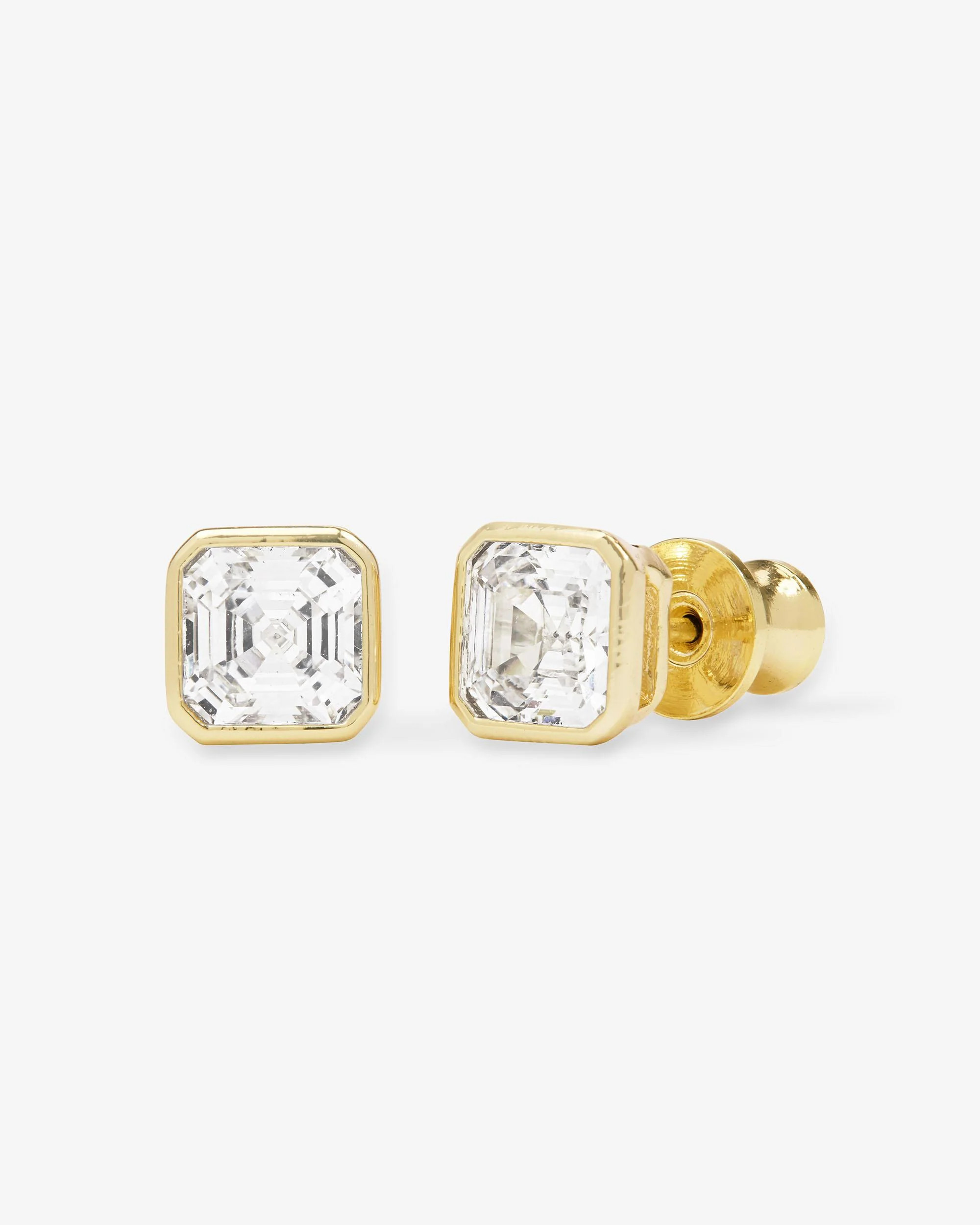 Duchess 6mm Studs - Gold|White Diamondettes | Melinda Maria Jewelry
