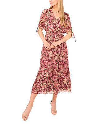 Women's Smocked Waist V-Neck Dress | Macy's