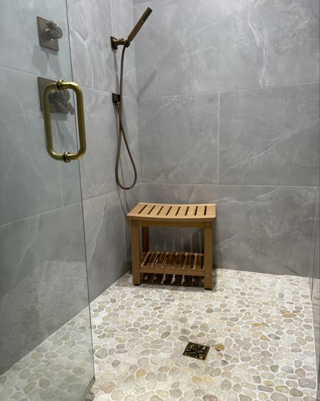 Shower bench is an easy upgrade to give you comfort and style to a shower! 