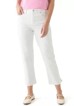 Crown & Ivy™ Women's Cropped Straight Fit Jeans | Belk