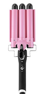 3 Barrel Curling Iron Hair Crimper: Aleath Dual Voltage Three Barrels Hair Waver - 1 inch Curler ... | Amazon (US)