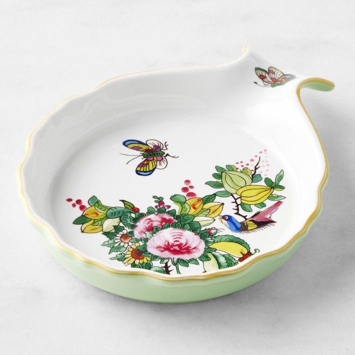 Famille Rose Spoon Rest, Porcelain | Williams-Sonoma
