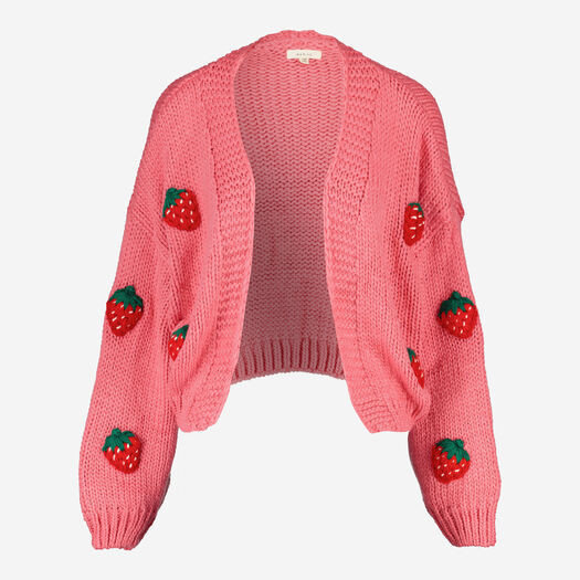 Pink Strawberry Cardigan | TK Maxx