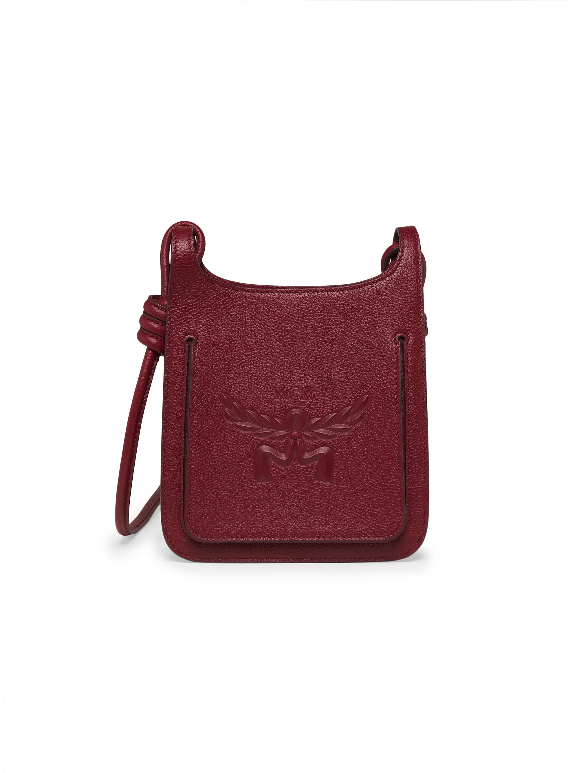 Shop MCM Mini Himmel Leather Hobo Bag | Saks Fifth Avenue | Saks Fifth Avenue