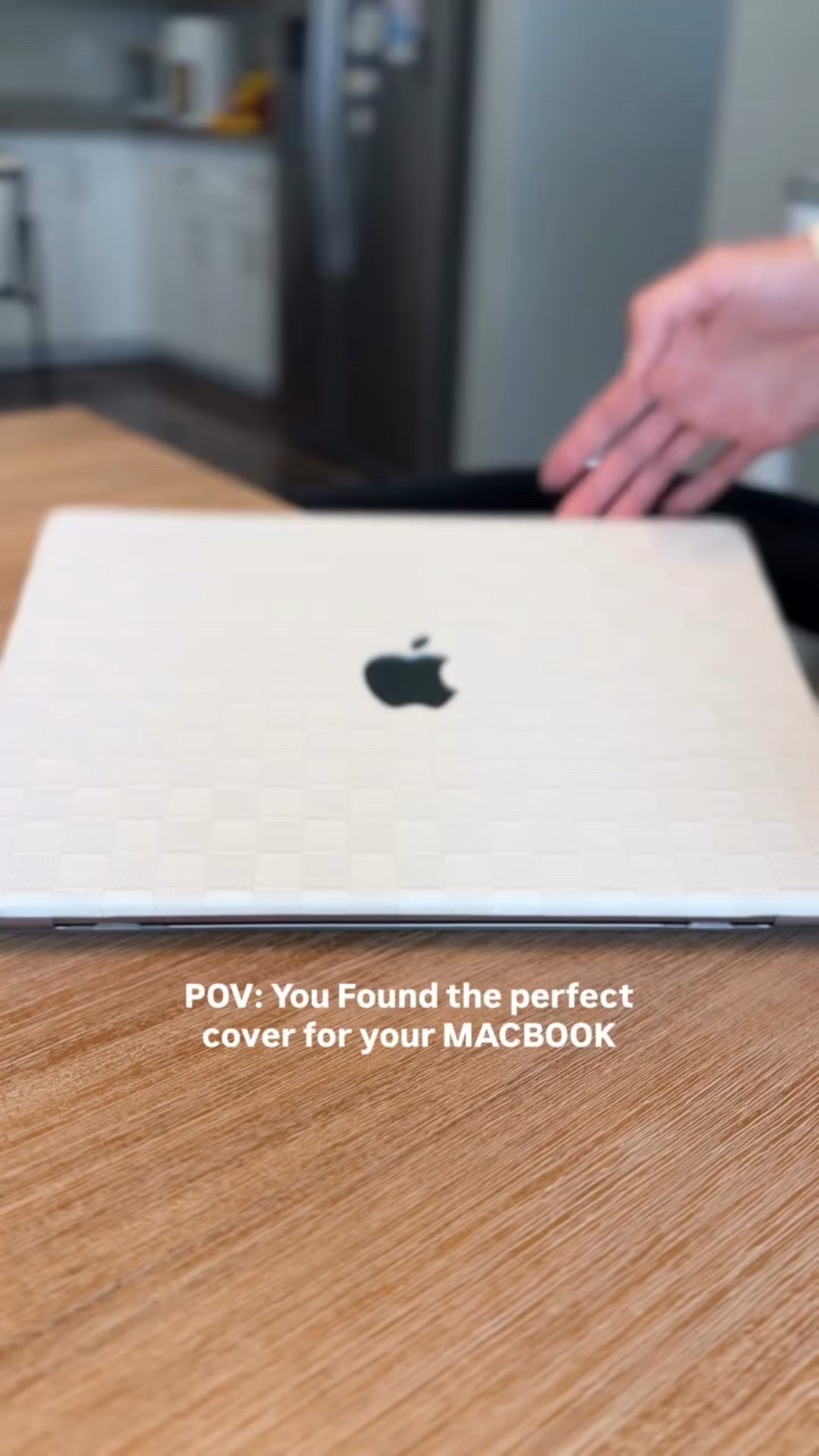 Chic and minimal 💻✨ 
Loving this textured checker MacBook cover, sleek protection meets timeless style. 🤍🖤 

Comment “shop” for the link!🔗

#MacBookAesthetic #DeskSetupGoals #AmazonFinds
