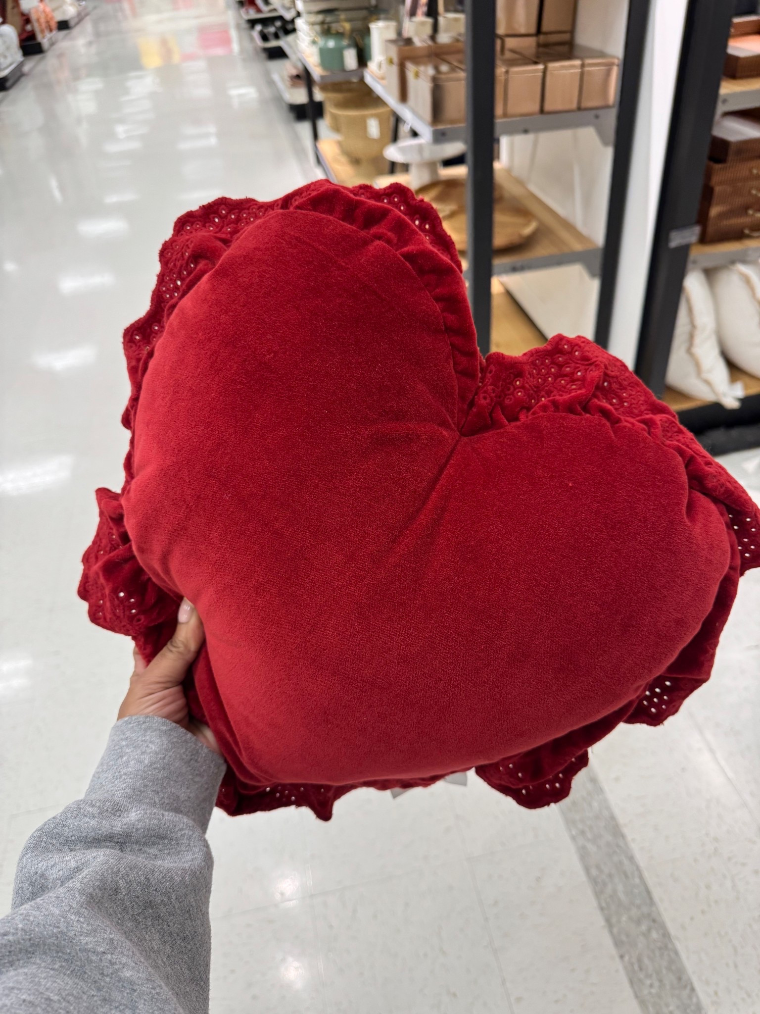 valentines day decor
Red heart pillow 

#LTKSeasonal #LTKHome
