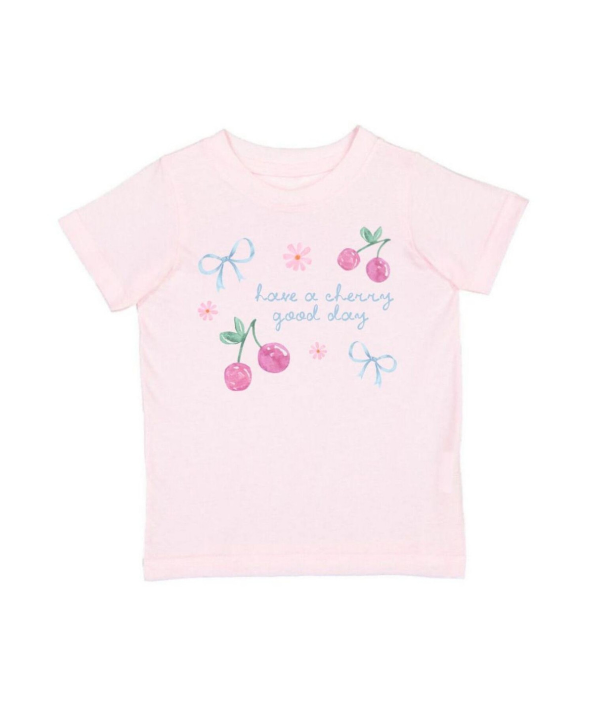 Sweet Wink Toddler Girls Cherry Good Day Short Sleeve T-Shirt - Ballet pink | Macy's