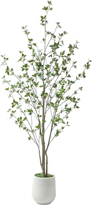Bellacat 7ft Minimalist Artificial Citrus Tree with Large Exquisite Planter, 84in Faux Citrus Tre... | Amazon (US)