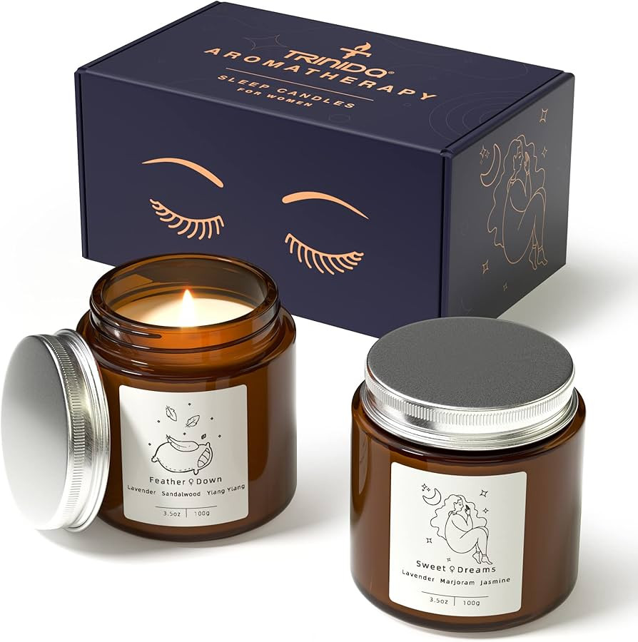 TRINIDa Scented Candles Clearance for Home, Jasmine & Cedar Wood, Candles Gifts for Women, Aromat... | Amazon (US)