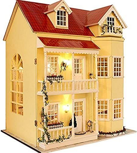Flever® Dollhouse Miniature DIY House Kit Manual Creative with Furniture for Romantic Artwork Gi... | Amazon (US)