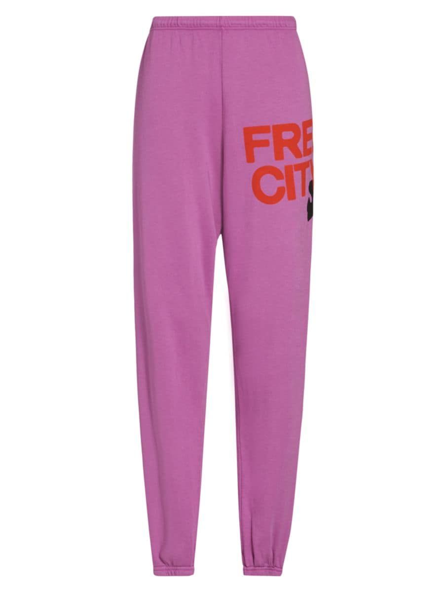 Freecity Logo Cotton Sweatpants | Saks Fifth Avenue