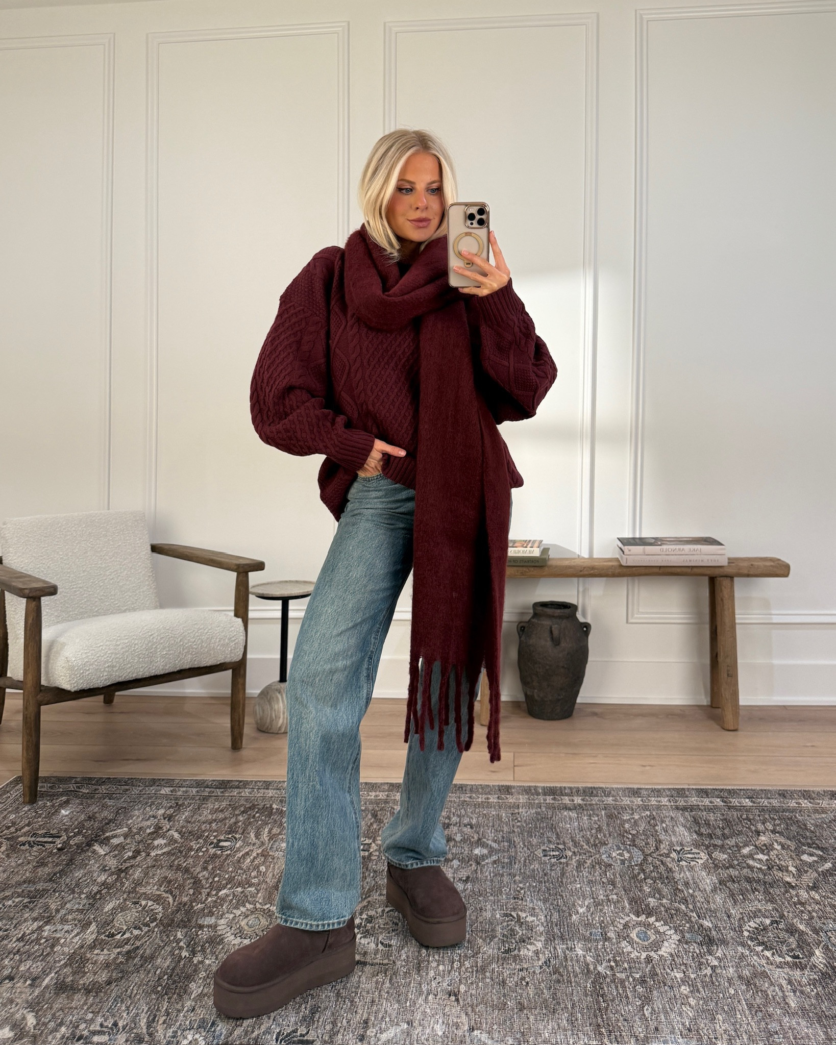 Aritzia Black Friday Sale! I’m wearing a medium in sweater, 27 in jeans (shade: into the bleu light), shoes are true to size! #KathleenPost @aritzia #aritziapartner

Christmas Outfit | Holiday Outfits| Holiday Party Outfits | Gift Ideas | Winter Fashion | Winter Outfit

#LTKSeasonal #LTKSaleAlert #LTKCyberWeek