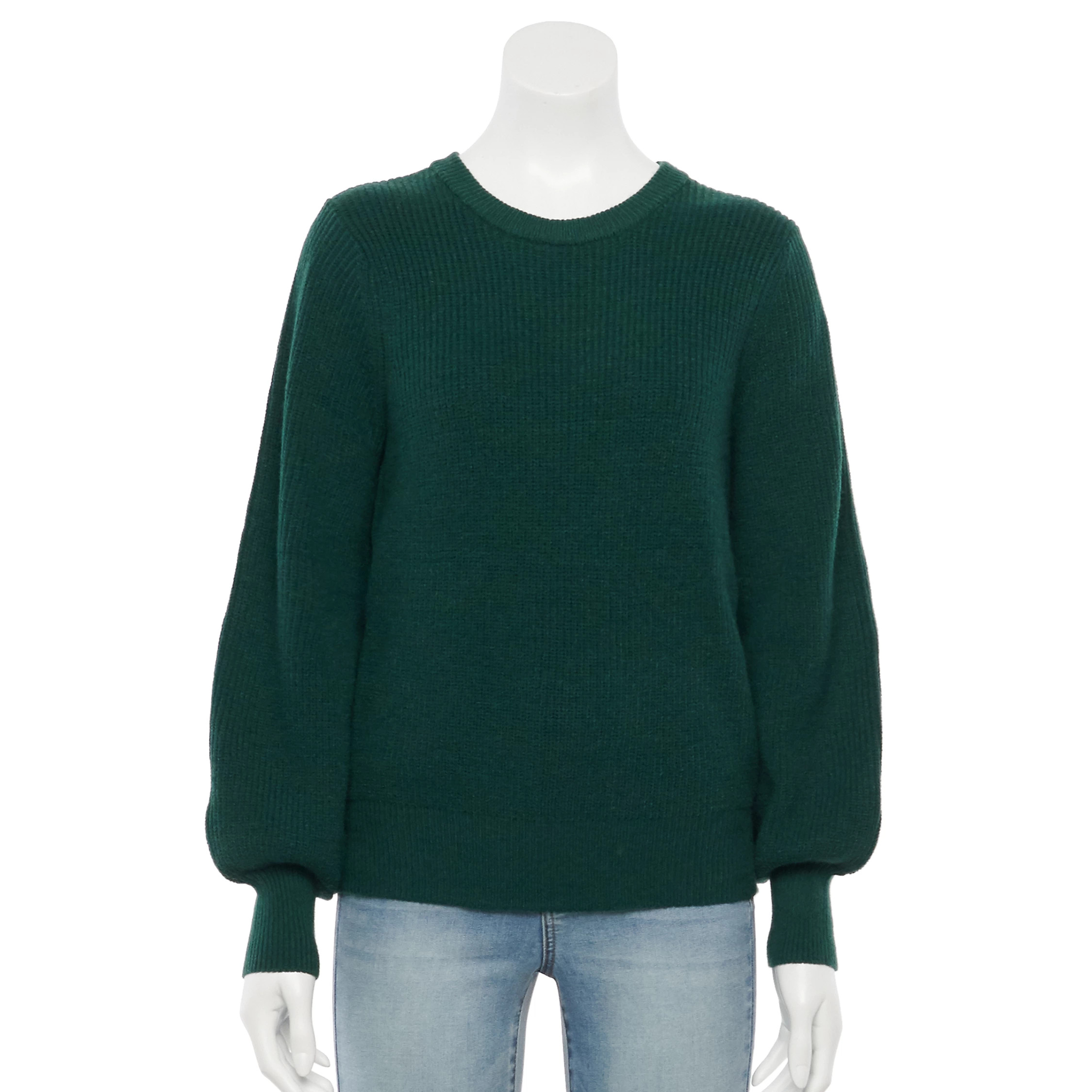 Juniors' SO® Balloon-Sleeve Crewneck Sweater | Kohl's