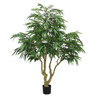 6.9 ft. Realistic Artificial Boxwood Tree in Pot-Lifelike Indoor Outdoor Decorative Plant, UV Resistant and Odorless | The Home Depot