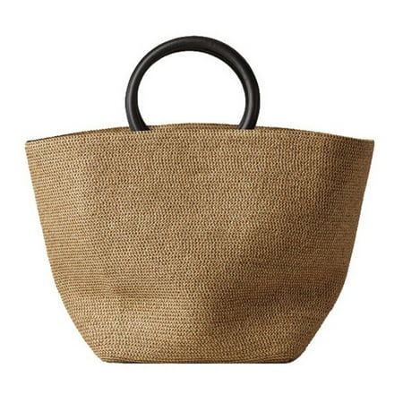New Straw Bag Women Handbag Bohemia Beach Bags Rattan Bags A | Walmart (US)