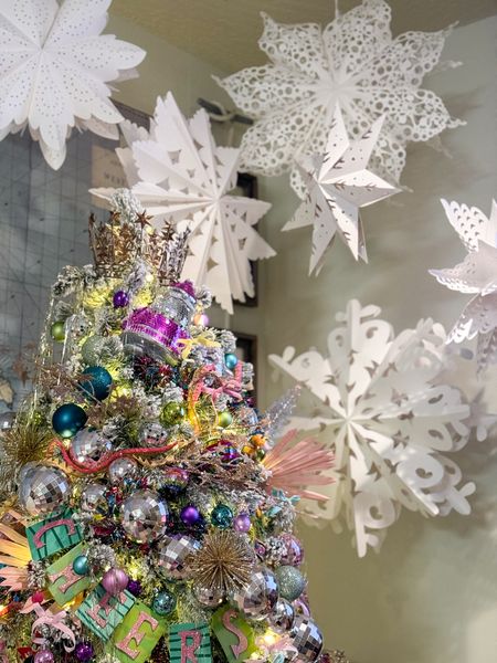 These paper stars and snowflakes are most whimsical, magical addition to our Christmas tree. 

#LTKHoliday #LTKhome #LTKSeasonal