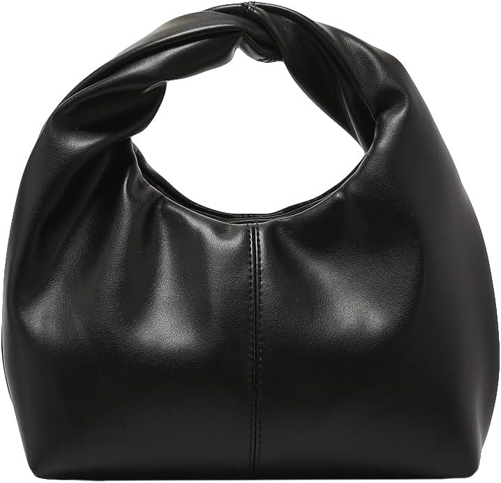 Verdusa Women's Ruched Hobo Mini Handbag Clutch Purse Dumpling Pouch Bag | Amazon (US)