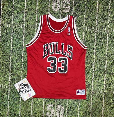 VTG NBA Champion Chicago Bulls Scottie Pippen Jersey Sz 48 Jordan | eBay US