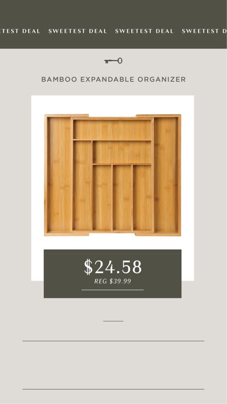 bamboo expandable organizer is on sale. one of my favorite organizers for the kitchen. 

#LTKhome #LTKsalealert