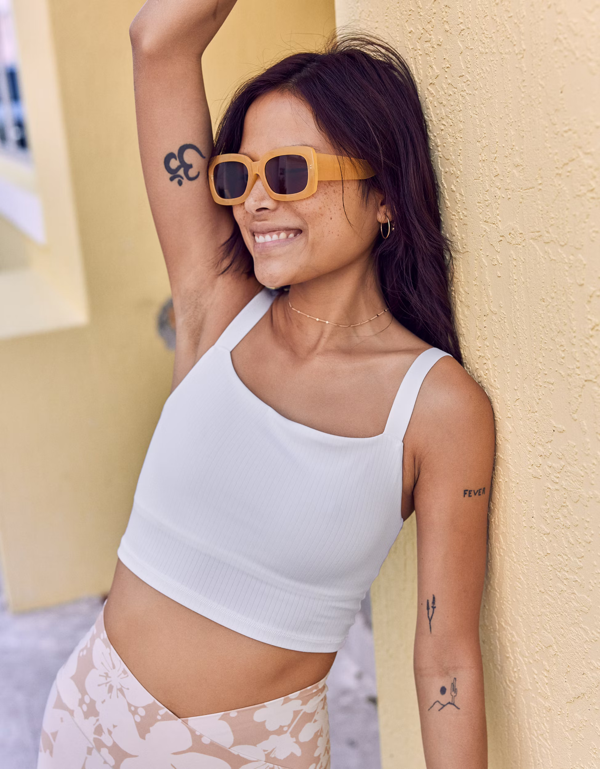 OFFLINE By Aerie Real Me Ribbed Longline Sports Bra | American Eagle Outfitters (US & CA)